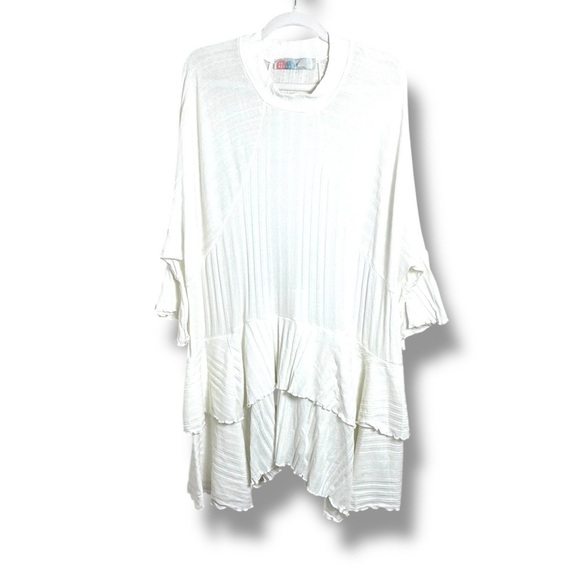 Free People Beach Sweet Rose Tunic White Size Medium - Picture 1 of 9